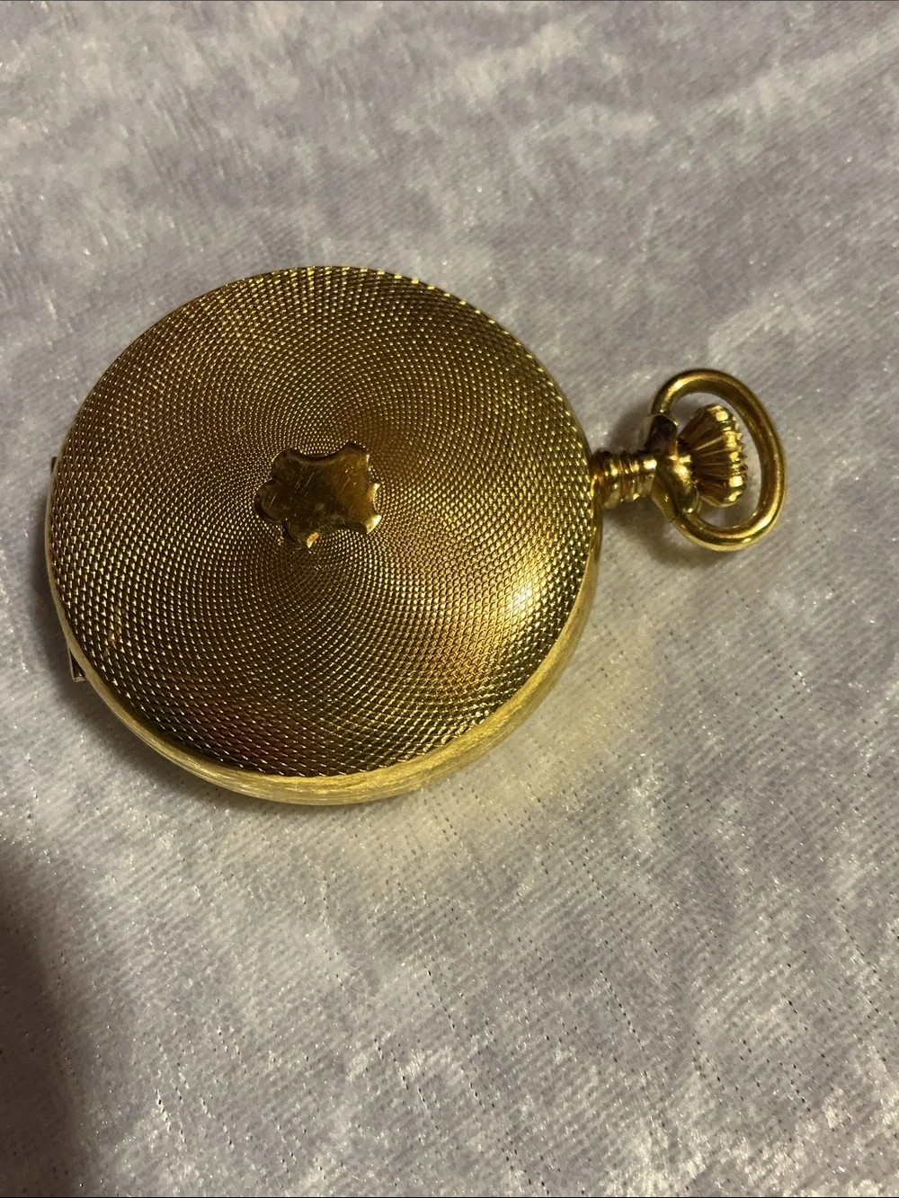 Gold - toned Pocket Watch with Roman Dial